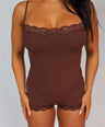 After Hours Romper Cocoa
