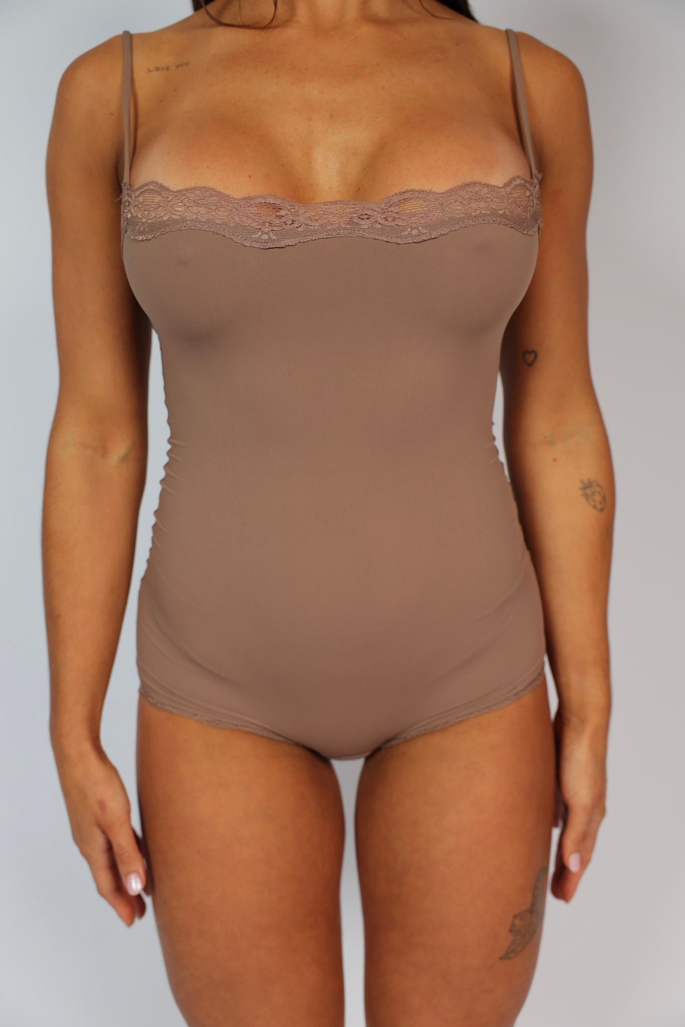 After Hours Romper Tan